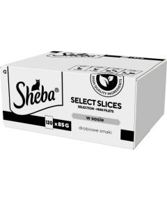 SHEBA Select Slices Poultry flavors - wet cat food - 120 x 85g