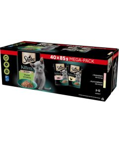 SHEBA Kitten Selection of Flavors in Sauce - wet cat food - 40x85 g