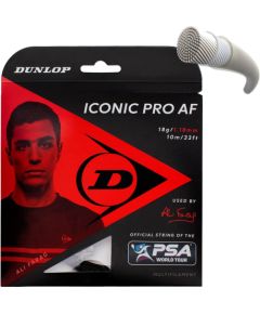 Squash strings DUNLOP ICONIC PRO AF 18G BLACK 10M SET