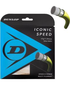 Tennis string Dunlop Iconic Speed 17G/1.30mm/12m Multifilament Natural