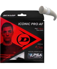 Squash strings DUNLOP ICONIC PRO AF 1,22MM 17G BLACK 10M SET