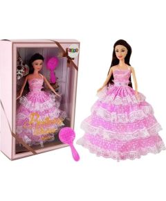 Lalka Barbie Lean Sport Lalka ciemnowłosa Księżniczka różowa suknia szczotka 28cm