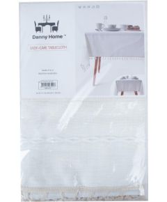 Tablecloth EASY CARE 140x180cm, white with tassel