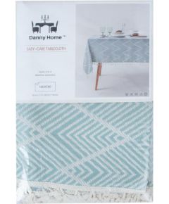 Tablecloth EASY CARE 140x180cm, blue with tassel