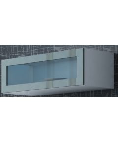 Cama Meble Cama Cabinet VIGO "90" glass 90/35/32 white/grey gloss