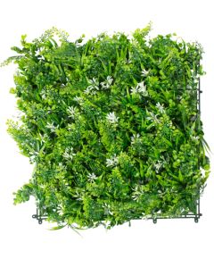 Artificial plant GREENLAND for wall 50x50cm, white flower