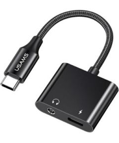 Usams AU15 USB-C - jack 3.5m DAC + USB-C PD Adapteris 60W