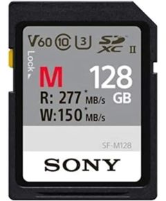 Карта памяти SDXC 128GB Sony SF-M UHS-II U3 V60 150/277 MB/s (SF-M128)