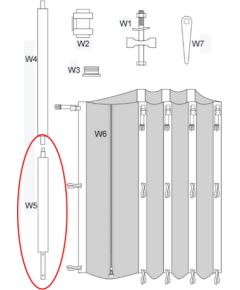 Zipro Dolny słupek stelaża siatki do trampoliny 10FT/312cm