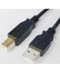 Kabelis Brackton USB Male - USB Male B 1.8m Black