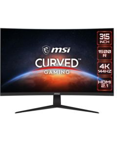 LCD Monitor MSI G321CU 31.5" 4K Curved Panel VA 3840x2160 16:9 144Hz Matte 4 ms Tilt G321CU