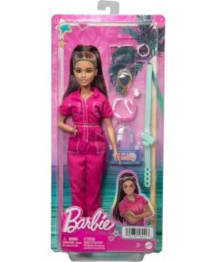 Lalka Barbie Mattel BRB LALKA ROZOWY KOMBINEZON AKCESORIA HPL76 WB6