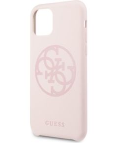 Guess GUHCN65LS4GLP 4G Silicone Tone pro Чехол для Apple iPhone 11 Pro Max Light Pink