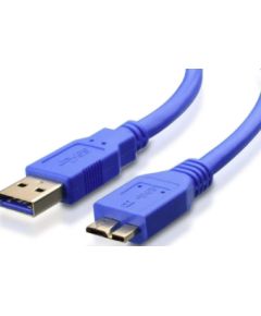 Kabelis Brackton USB-A Male - USB Micro B Male 1m Blue