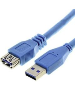 Kabelis Brackton USB-A Male - USB Micro B Male 3m Blue