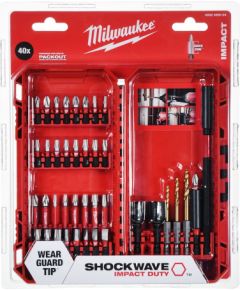 SHOCKWAVE bit/bit+drill+shank set 40 items 4932492004 MILWAUKEE