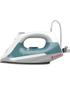 SINGER Steam Choice 1.0 Dry & Steam iron Ceramic soleplate 2200 W Aqua colour, White