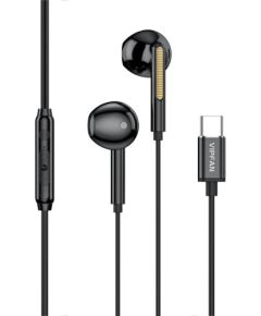 Wired in-ear headphones VFAN M11, USB-C (black)