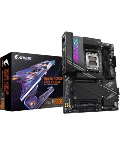 Mainboard GIGABYTE AMD B650 SAM5 ATX Memory DDR5 Memory slots 4 1xPCI-Express 3.0 16x 1xPCI-Express 4.0 4x	 1xPCI-Express 5.0 16x 4xM.2 1xHDMI 4xUSB 2.0 6xUSB 3.2 2xUSB-C 1xOptical S/PDIF 1xRJ45 2xAudio port B650EAPROXUSB4