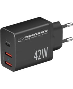 Esperanza EZC106K mains charger 42W Black