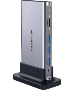 Lention docking station AV USB-C gray