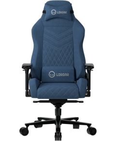 LORGAR Ace 422, Gaming chair, Anti-stain durable fabric, 1.8 mm metal frame, multiblock mechanism, 4D armrests, 5 Star aluminium base, Class-4 gas lift, 75mm PU casters, Blue