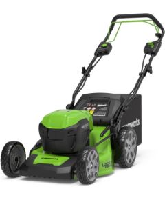 Akumulatora zāles pļāvēja pašgājējs Greenworks GD24X2LM46SP; 2x24 V (bez akumulatora un lādētāja)