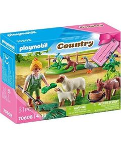 Playmobil Zestaw upominkowy Farmerka ze zwierzętami (70608)