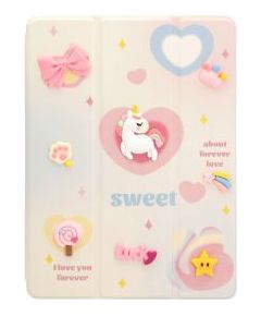 iLike Samsung  Galaxy Tab A8 10.5 (2021) Tablet Case Design SM-X200/SM-X205 Unicorn White