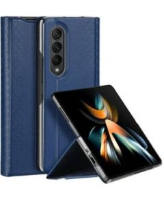 Dux Ducis Samsung  Galaxy Z Fold4 Bril case with a flip wallet stand Dark Blue