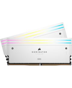 Corsair DDR5 - 48GB - 7200 - CL - 36 (2x 24 GB) dual kit (white, CMP48GX5M2X7200C36W, Dominator Titanium, INTEL XMP)