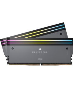 Corsair DDR5 - 64GB - 6000 - CL - 30 (2x 32 GB) dual kit, RAM (gray, CMP64GX5M2B6000Z30, Dominator Titanium, AMD EXPO)