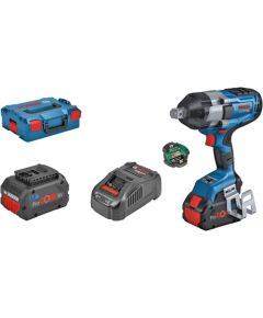 Bosch cordless impact wrench BITURBO GDS 18V-1050 HC Professional, 18V (blue/black, 2x battery ProCORE18V 8.0Ah, Bluetooth module, 3/4", in L-BOXX)