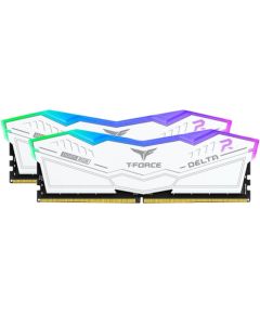 Team Group DDR5 64GB - 6000 - CL - 38 - Dual-Kit - FF4D564G6000HC38ADC01, Delta RGB, XMP, white