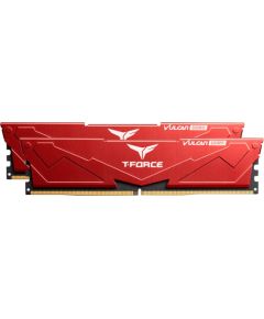 Team Group DDR5 64GB - 5200 - CL - 40 - Dual-Kit - DIMM - FLRD564G5200HC40CDC01, VULCAN, XMP, red