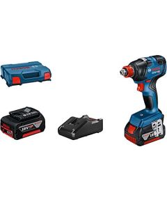 Bosch Cordless Impact Wrench GDX 18V-200 Professional, 18V (blue/black, 2x Li-Ion battery ProCORE18V 4.0Ah, L-Case)