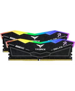 Team Group DDR5 32GB - 7600 - CL - 36 - DualKit, DIMM - FF3D532G7600HC36DDC0, Delta RGB, XMP, black