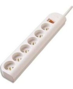 Belkin E-Series 6 Socket, 1-Metre SurgeStrip White 6 AC outlet(s) 230 V 1 m