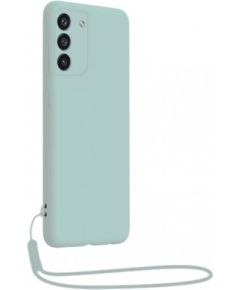 Samsung Galaxy S22 Soft Touch Case with Strap By BigBen Light Blue