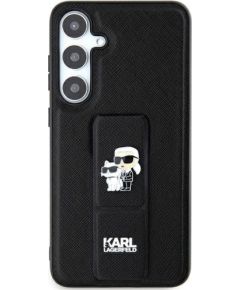 Karl Lagerfeld Gripstand Saffiano Karl&Choupette Pins for Samsung Galaxy S24 Ultra (KLHCS24LGSAKCPK)