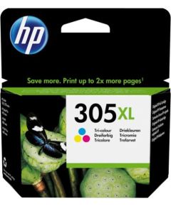 HP 305 XL High Capacity Tri-Colour Ink Cartridge