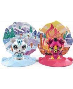 Spin Master Zoobles!: Zoobles  Happitat Opposite Obsessed Icy Polar Bear  Firey Puppy (2-Pack) (20133140)