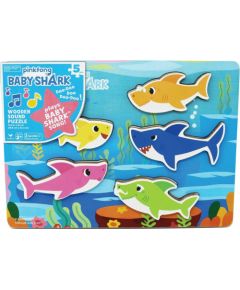 Spin Master : Pinkfong Baby Shark - Wooden Sound Puzzle (6054918)