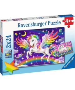 Ravensburger Puzzle: Unicorn and Pegasus (2x24pcs) (05677)