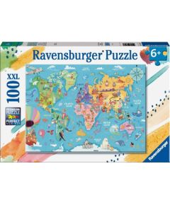 Ravensburger Puzzle: Map of the World XXL (100pcs) (13343)