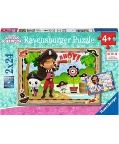 Ravensburger Puzzle: Gabbys Dollhouse - Lets Pirate Party! (2x24pcs) (5710)