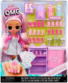 MGA L.O.L. Surprise!: O.M.G. Sweet Nails™ - Kitty K Café Doll (503859-EUC)