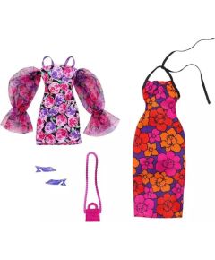 Mattel Μattel Barbie: Fashions 2-Pack Clothing Set - Dressy Floral-Themed and Accessory (HJT35)