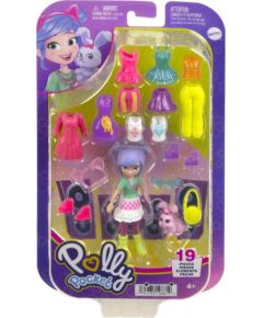 Mattel Polly Pocket: Medium Pack - Morning Walk Doll with Pet (HKV94)