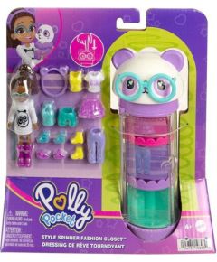 Mattel Polly Pocket - Style Spinner Fashion Closet Panda (HKW05)